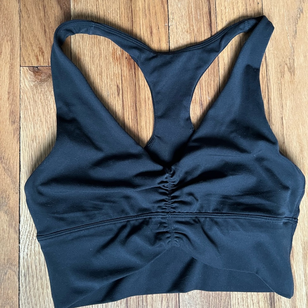 Black Racerback Sports Bra